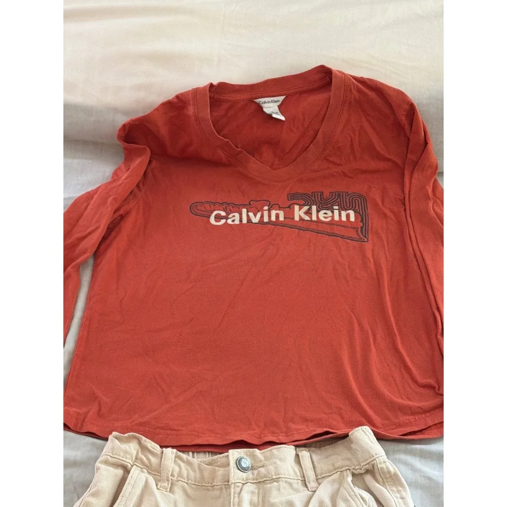 Girls Clothing Lot Levi's 550 Jeans  Wide Leg Cargo Hello Kitty Leggings CK‎ Top